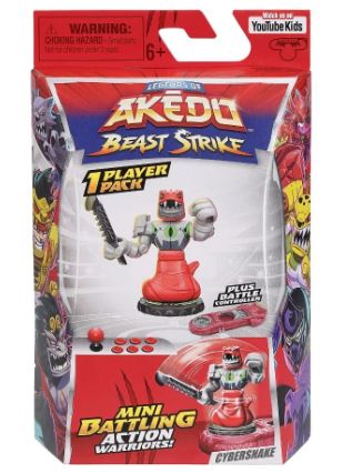 AKEDO BEAST STRIKE MINI BATTLING ACTION WARRIORS - CYBERSNAKE - Toyworld Frankston
