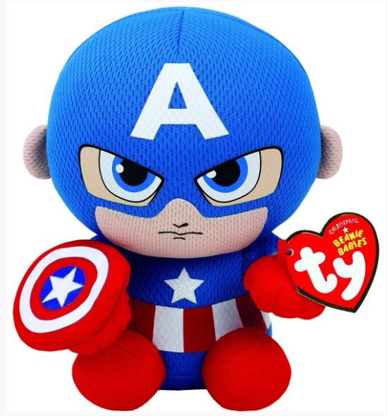 TY BEANIE BABIES - MARVEL CAPTAIN AMERICA REGULAR - Toyworld Frankston