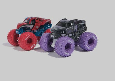 MONSTER JAM 1:64 DIE CAST 2 PACK MARVEL - THE AMAZING SPIDER MAN VS BLACK PANTHER - Toyworld Frankston