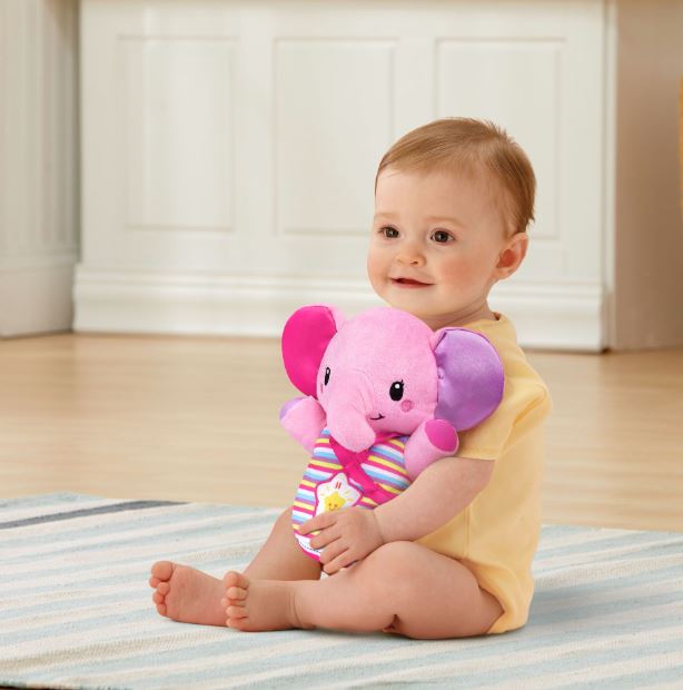 SNOOZE & SOOTHE ELEPHANT PINK - Toyworld Frankston