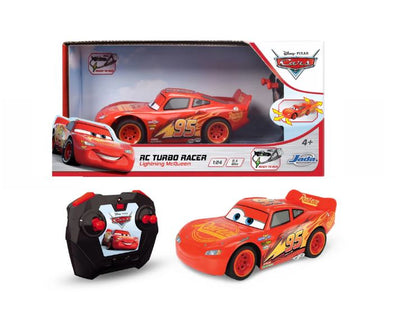 DISNEY CARS - RC TURBO RACER 1:24 SCALE - LIGHTNING MCQUEEN - Toyworld Frankston