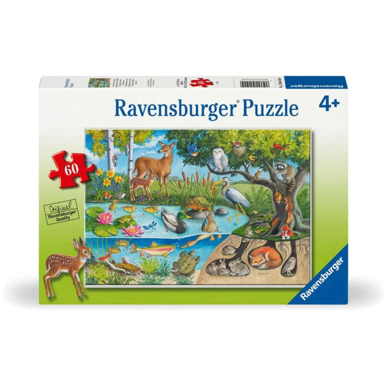 RAVENSBURGER - ANIMALS ABOVE AND BELOW 60 PIECE PUZZLE