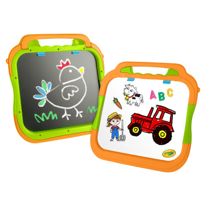 CRAYOLA READY TO PLAY DOUBLE SIDED BOARD AND FARM PLAYSET - Toyworld Frankston