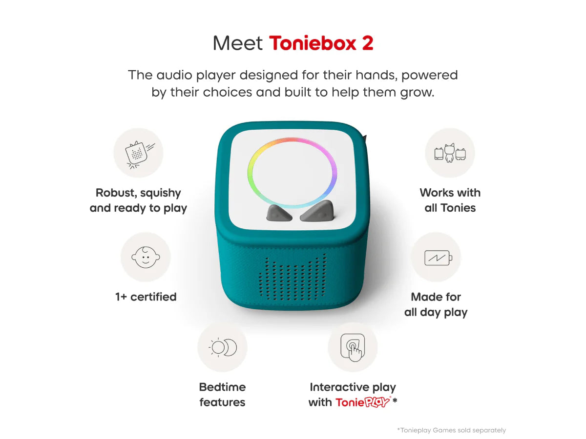 TONIES - TONIEBOX 2 TROPICAL TEAL STARTER SET CREATIVE TONIE - Toyworld Frankston