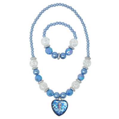 PINK POPPY - DISNEY FROZEN ELSA DESTINY NECKLACE & BRACELET SET - Toyworld Frankston