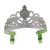 PINK POPPY - DISNEY PRINCESS TIANA HEART GEMSTONE & GLITTER CROWN