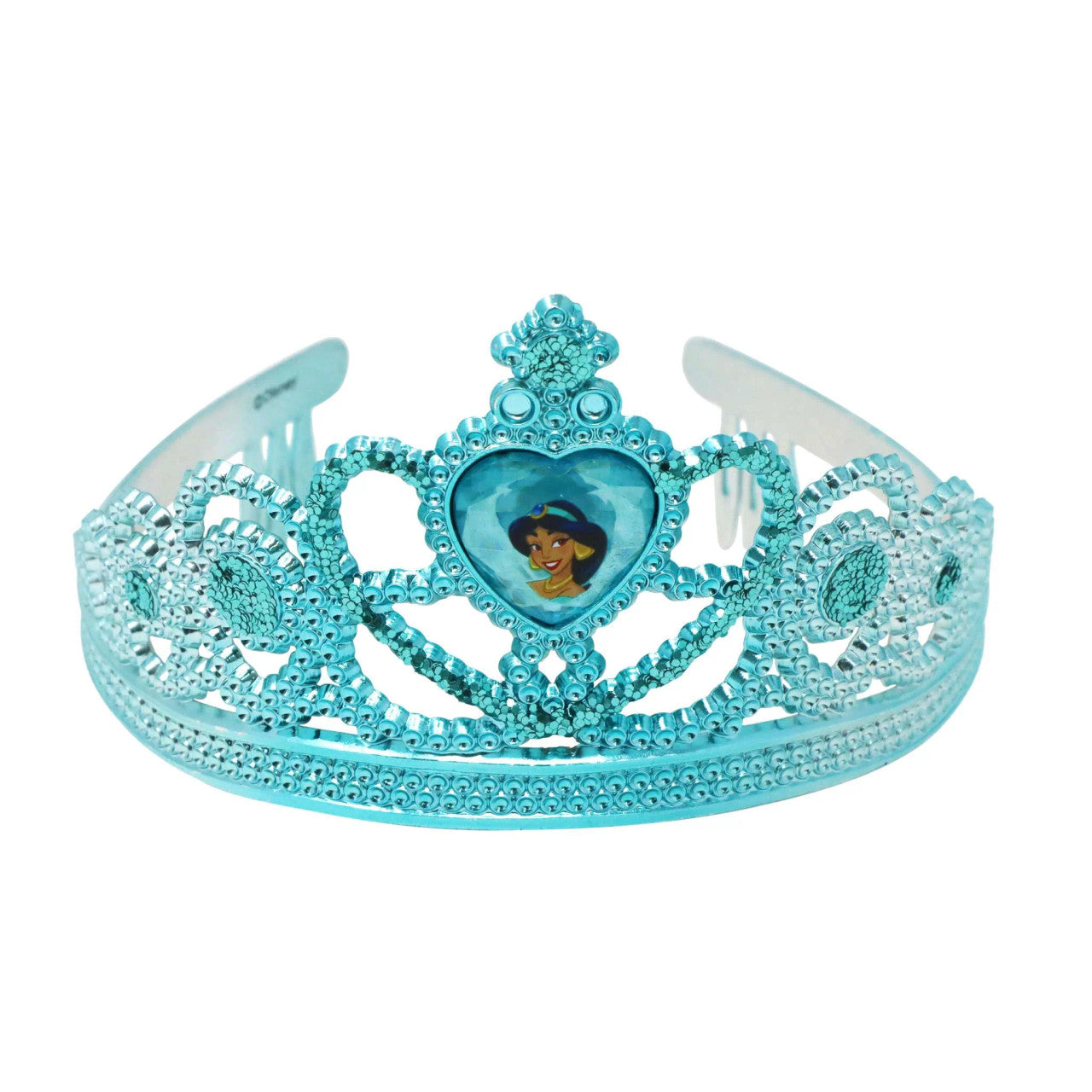PINK POPPY - DISNEY PRINCESS JASMINE HEART GEMSTONE & GLITTER CROWN - Toyworld Frankston