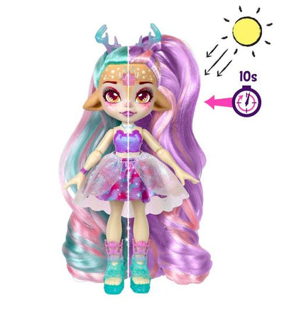 MAGIC MIXIES PIXLINGS SHIMMERVERSE SERIESS2 GALAXY HAIR DOLL DEERLEE DELUXE PLAYSET