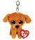 TY BEANIE BOOS CLIP ZUZU DOG TAN