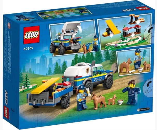 LEGO 60369 CITY MOBILE POLICE DOG TRAINING