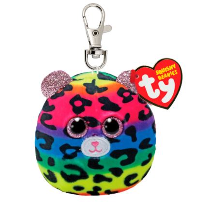 TY SQUISHY BEANIES - DOTTIE THE LEOPARD CLIP - Toyworld Frankston