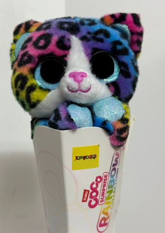 ZURU COCO SURPRISE CONES RAINBOW COLLECTION - DOTTY CHEETAH - Toyworld Frankston