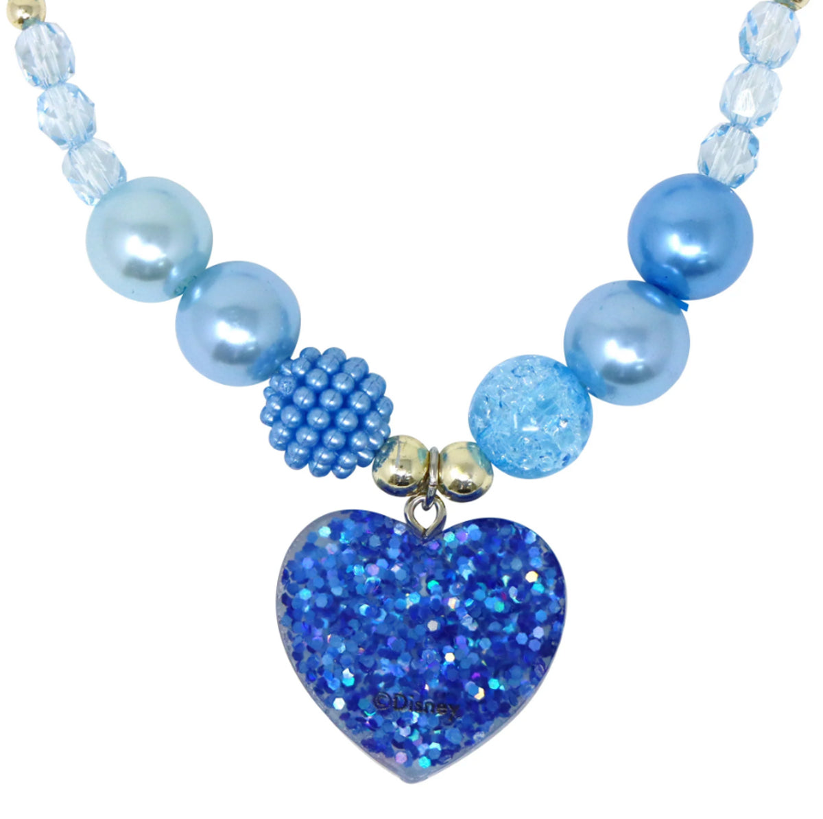 PINK POPPY - DISNEY PRINCESS CINDERELLA PENDANT STRETCH BEADED NECKLACE AND BRACELET