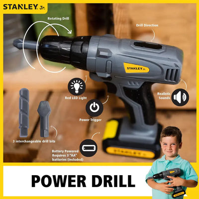 STANLEY JR POWER DRILL BATTERY OPERATED - Toyworld Frankston