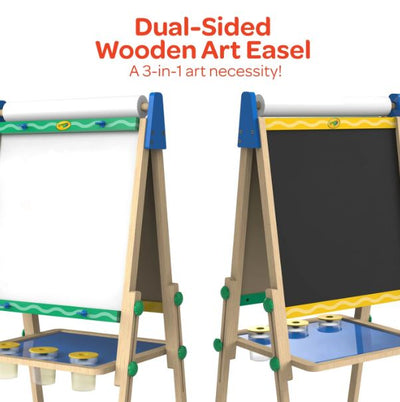 CRAYOLA  WOODEN ART EASEL DUAL SIDED