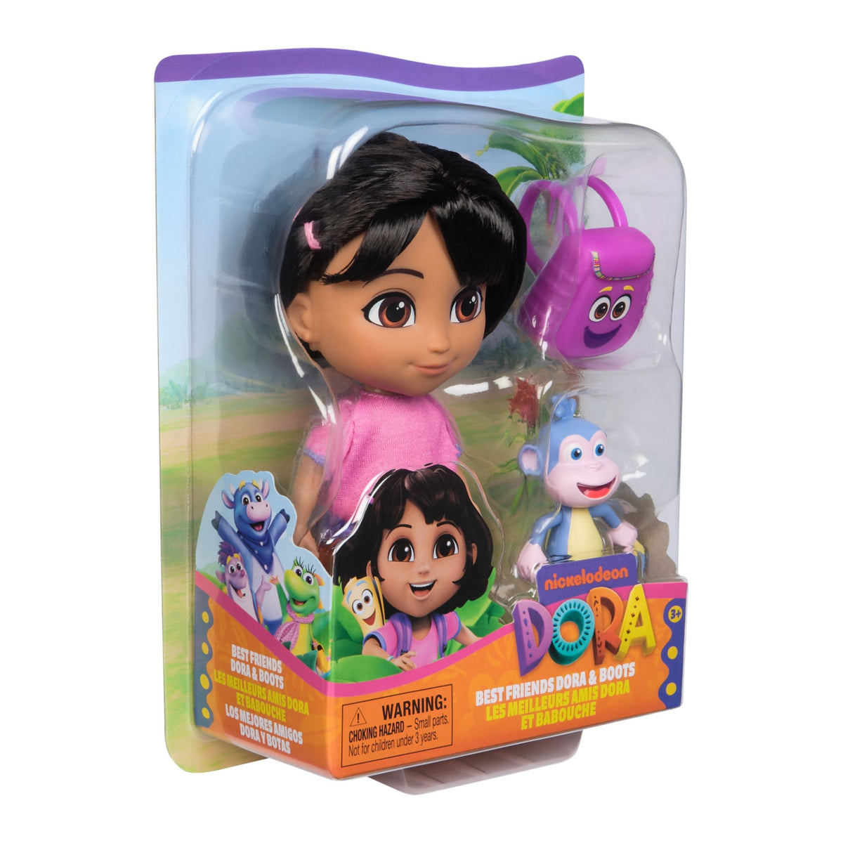DORA THE EXPLORER EVERDAY BASIC DOLL - BEST FRIENDS DORA AND BOOTS - Toyworld Frankston
