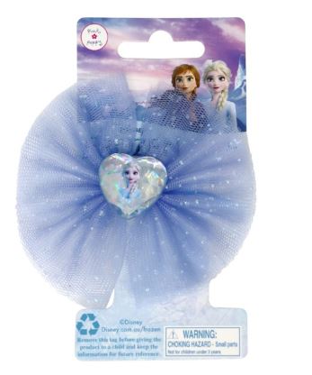 PINK POPPY - DISNEY FROZEN ELSA GLITTER HEART HAIR CLIPS