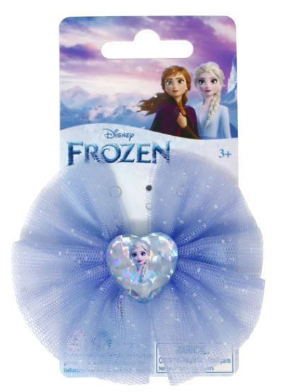 PINK POPPY - DISNEY FROZEN ELSA GLITTER HEART HAIR ELASTIC - Toyworld Frankston