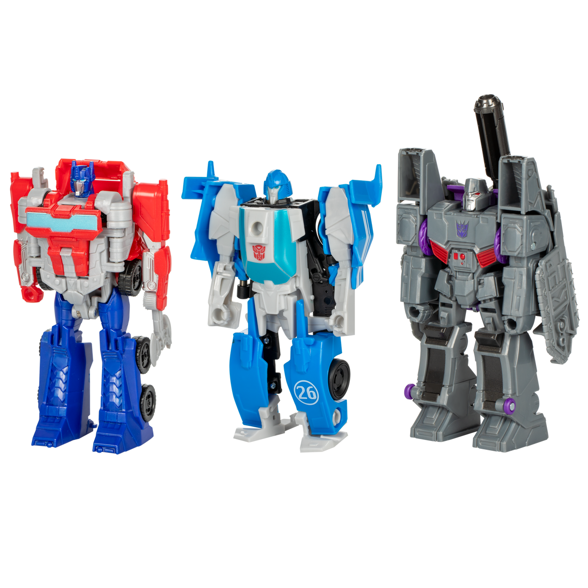 TRANSFORMERS ONE IACON RACING FIGURE 3 PACK - MEGATRON, OPTIMUS PRIME, MIRAGE