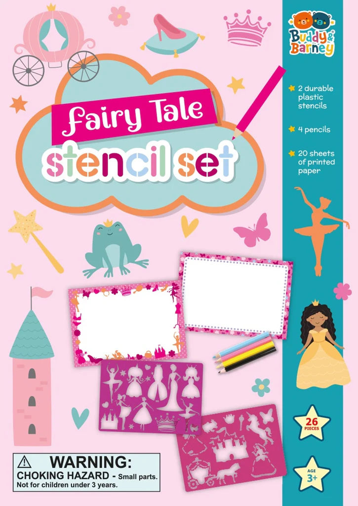 BUDDY AND BARNEY FAIRY TALE STENCIL SET