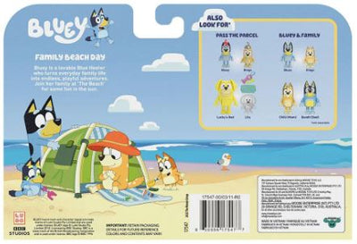 BLUEY FIGURE PACK - FAMILY BEACH DAY - Toyworld Frankston