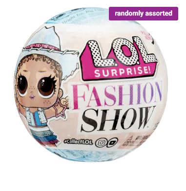 L.O.L SUPRISE FASHION SHOW DOLL ASSORTED BLIND BALL - Toyworld Frankston