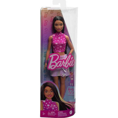 BARBIE FASHIONISTA DOLL 65TH ANNIVERSARY 215 STAR PRINT TOP