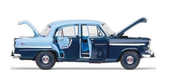 CLASSIC CARLECTABLES 1:18 HOLDEN FC SPECIAL - CAMBRIDGE BLUE OVER TEAL BLUE
