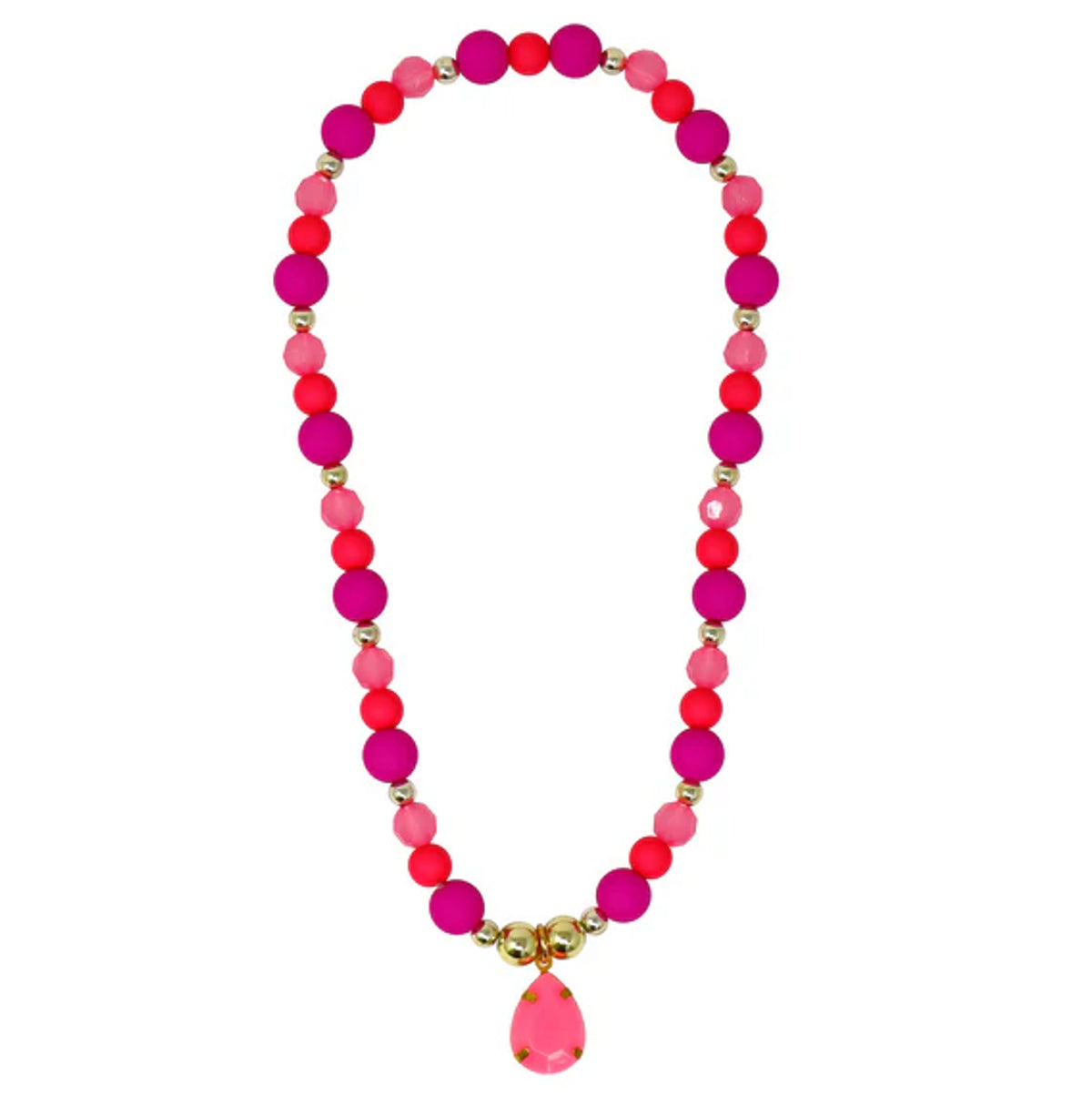 PINK POPPY - FAIRY DELIGHT BEADED NECKLACE WITH PENDANT