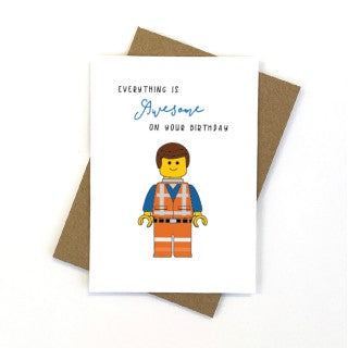 CARD -Lego Movie Birthday - Toyworld Frankston
