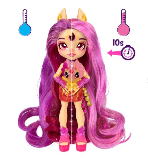 MAGIC MIXIES PIXLINGS SHIMMERVERSE SERIES S2 GALAXY HAIR DOLL PIPPA DELUXE PLAYSET