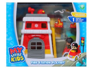 MY LITTLE KIDS FIRE STATION PLAYSET - Toyworld Frankston