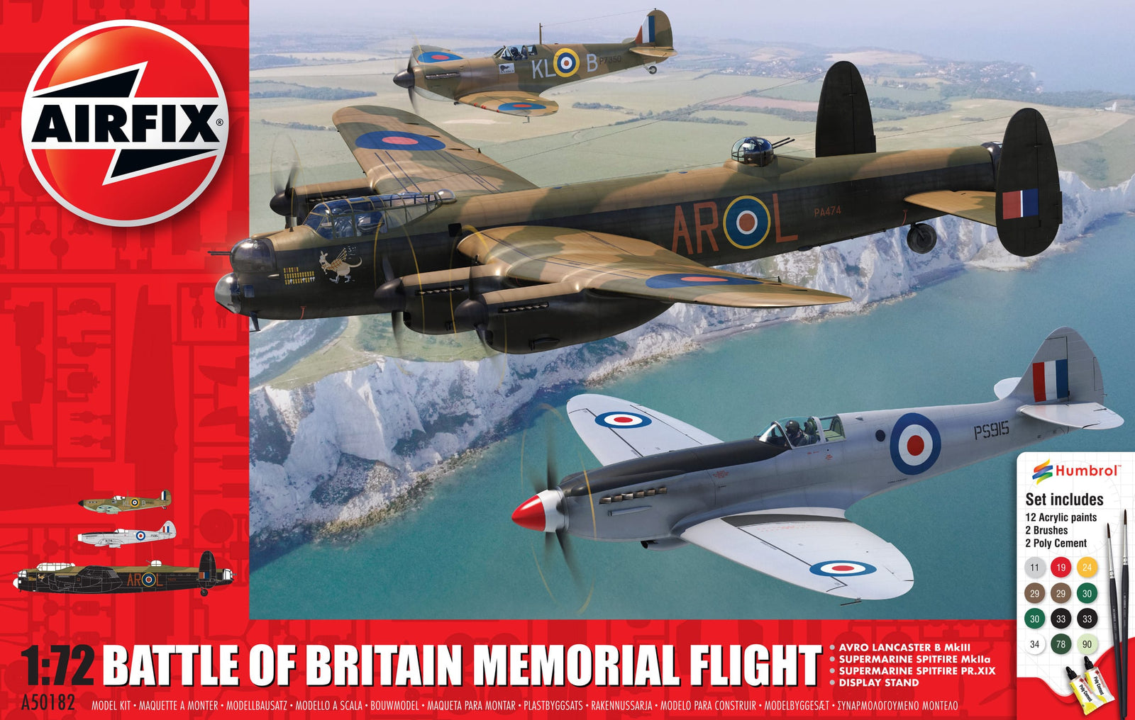 AIRFIX BATTLE OF BRITAIN MEMORIAL FLIGHT 1:72 - Toyworld Frankston