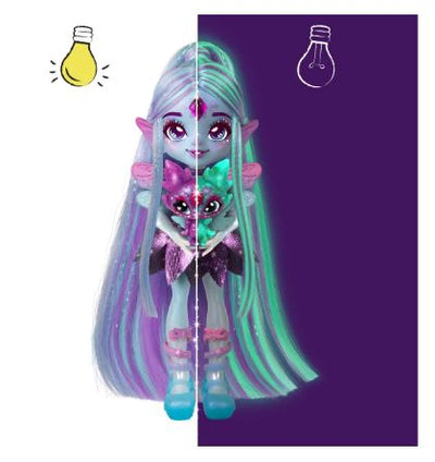 MAGIC MIXIES PIXLINGS SHIMMERVERSE SERIES S2 GALAXY HAIR DOLL FLYT DELUXE PLAYSET