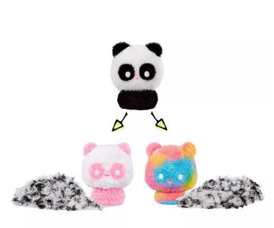 FLUFFIE STUFFIEZ SURPRISE REVEAL SMALL PLUSH - PANDA BEAR - Toyworld Frankston