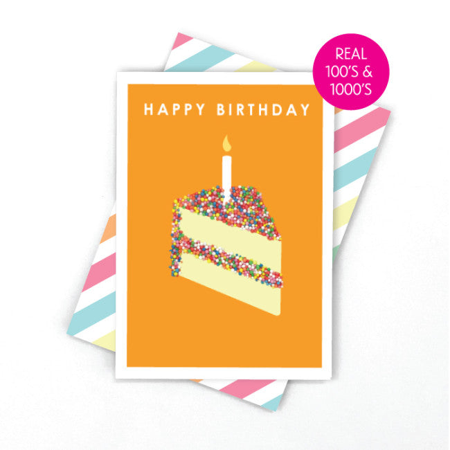 CARD - FRECKLE BIRTHDAY CAKE - Toyworld Frankston