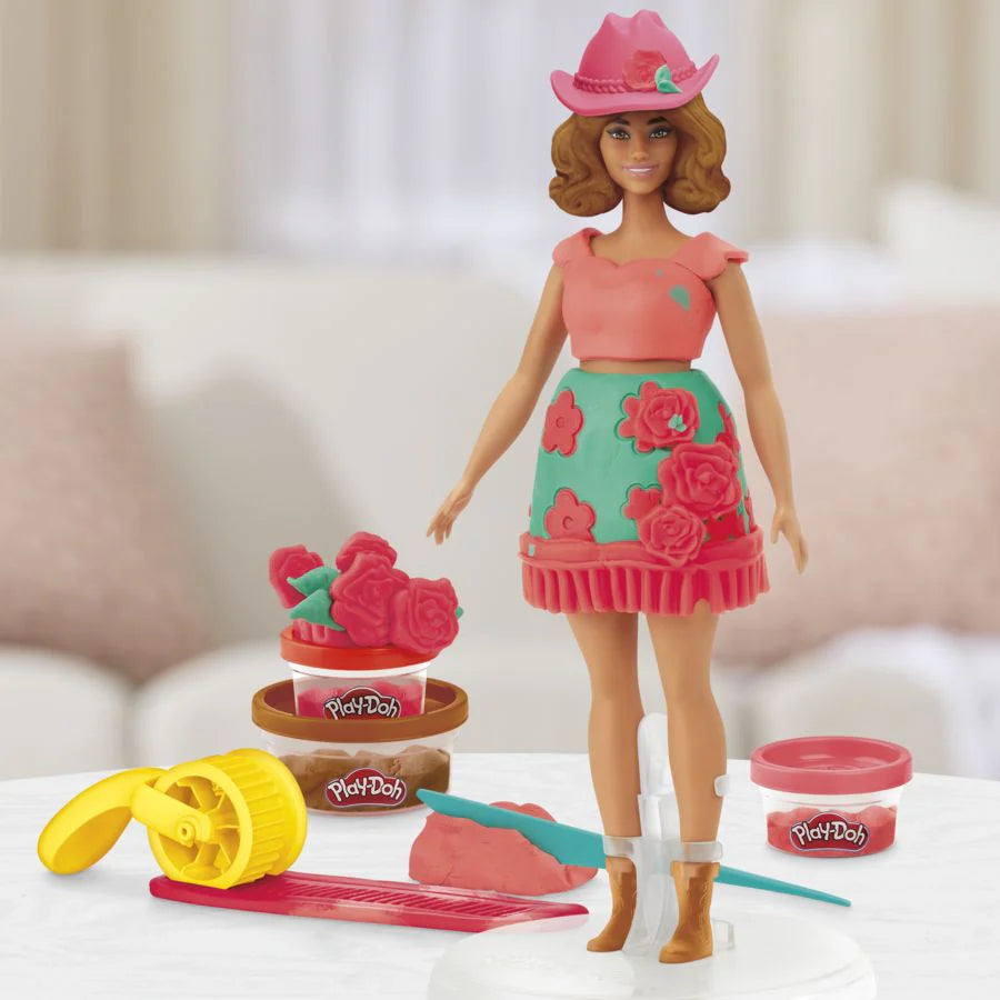 PLAY-DOH BARBIE - FLORALS AND FRINGE - Toyworld Frankston