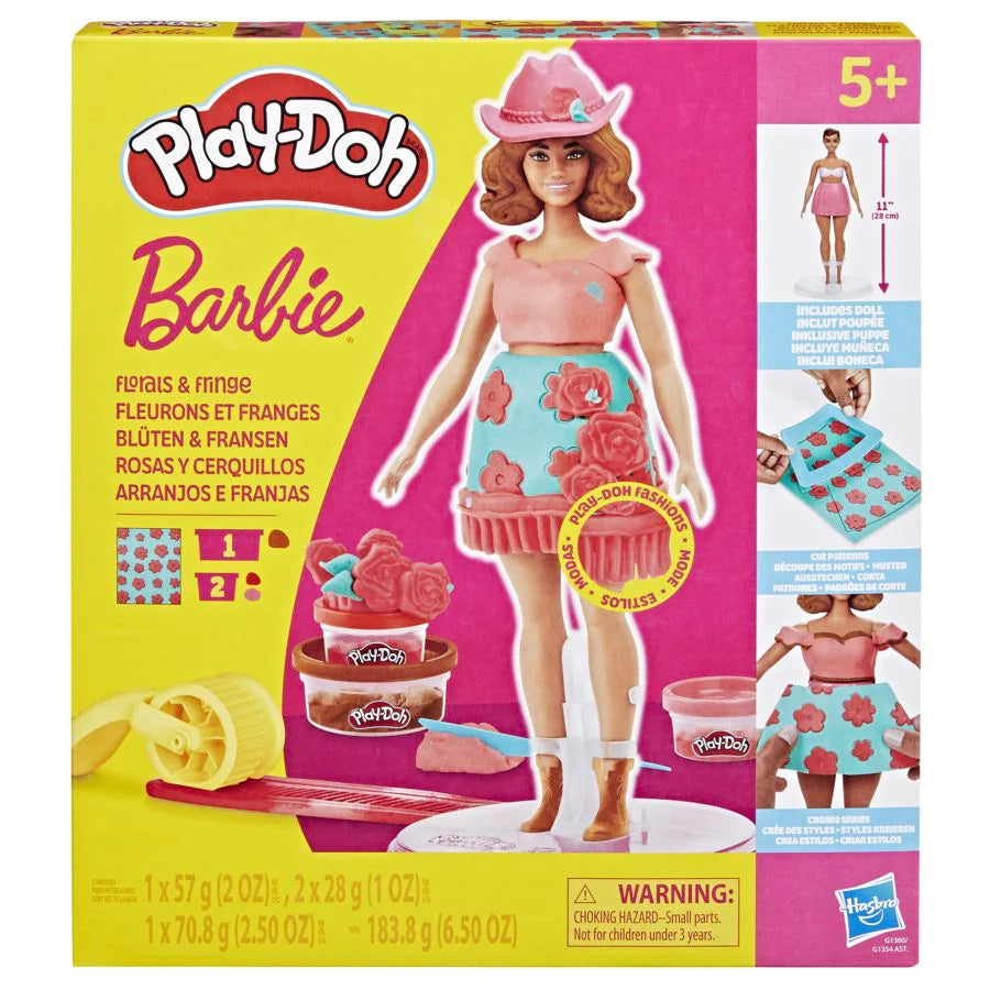 PLAY-DOH BARBIE - FLORALS AND FRINGE - Toyworld Frankston