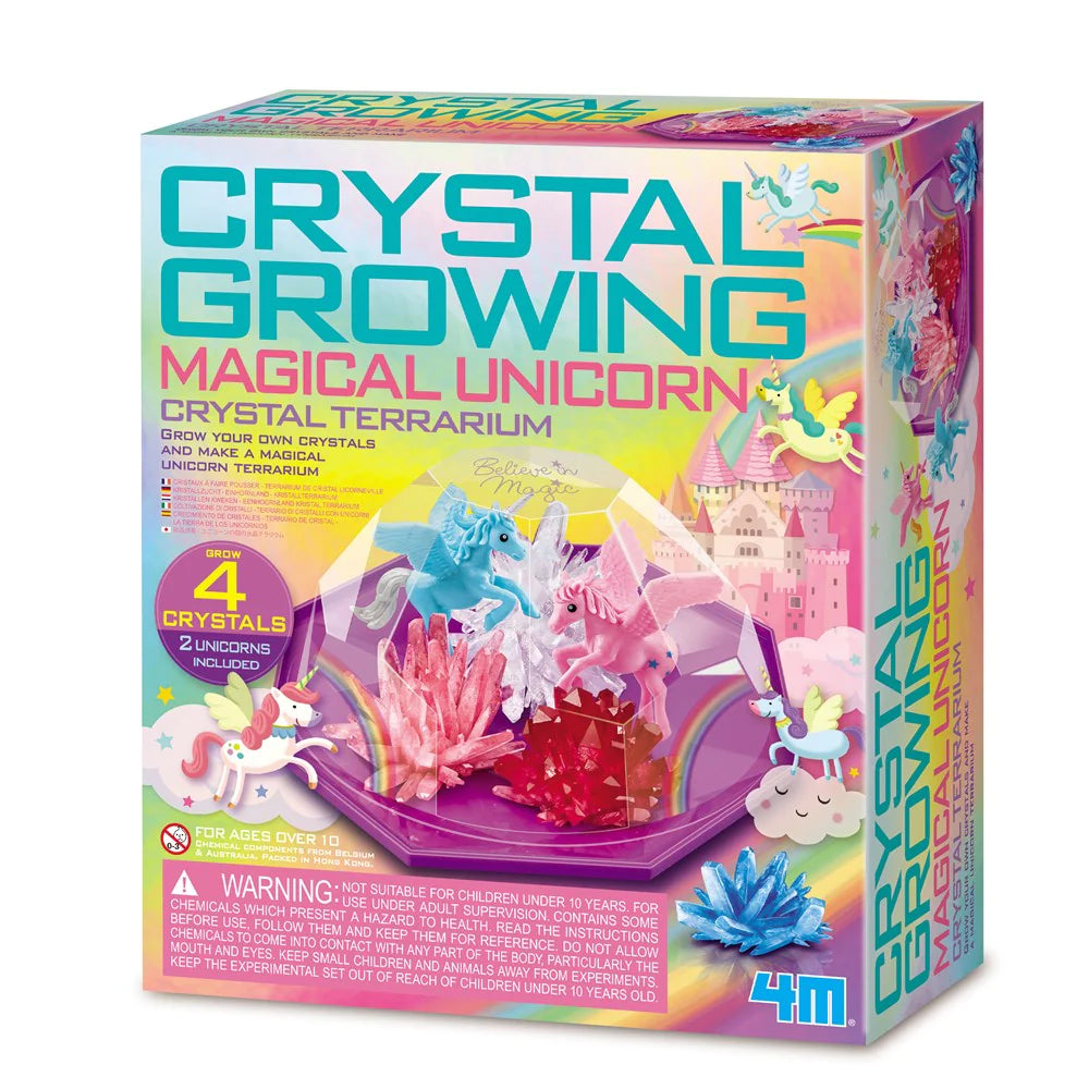 4M CRYSTAL GROWING UNICORNN CRYSTAL TERRARIUM - Toyworld Frankston
