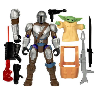 MIX MASHERS DELUXE FIGURE - MANDO AND GROGU