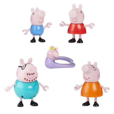 PEPPA PIG - PEPPA'S FAMILY OF FIVE FIGURES PACK - Toyworld Frankston