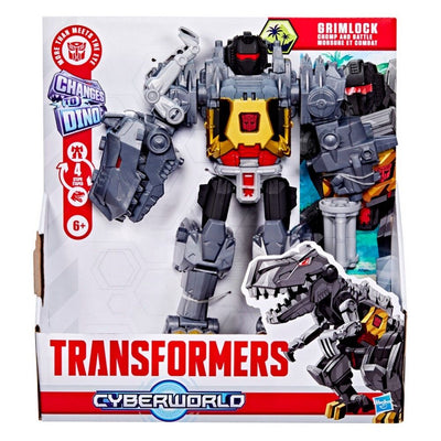 TRANSFORMERS CYBERWORLD - CHOMP AND BATTLE GRIMLOCK - Toyworld Frankston