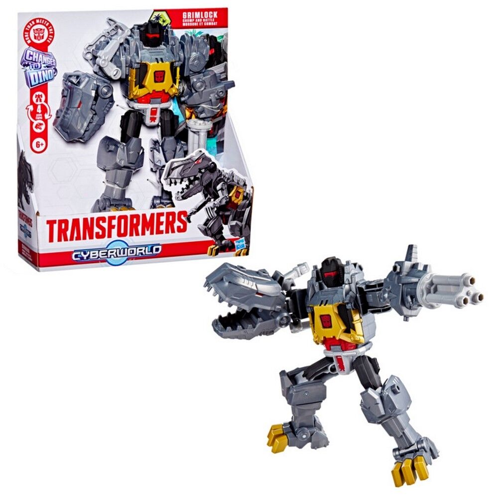 TRANSFORMERS CYBERWORLD - CHOMP AND BATTLE GRIMLOCK - Toyworld Frankston