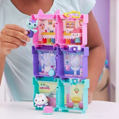 GABBY'S DOLLHOUSE CLIP ON PLAYSET ASST- 'CAKEY CAT' BLUE