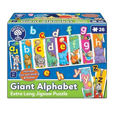 ORCHARD TOYS - GIANT ALPHABET EXTRA LONG JIGSAW PUZZLE - Toyworld Frankston