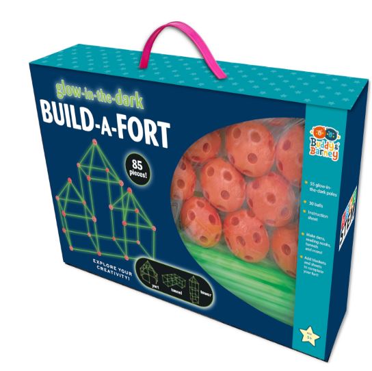 BUDDY AND BARNEY GLOW-IN-THE-DARK BUID A FORT