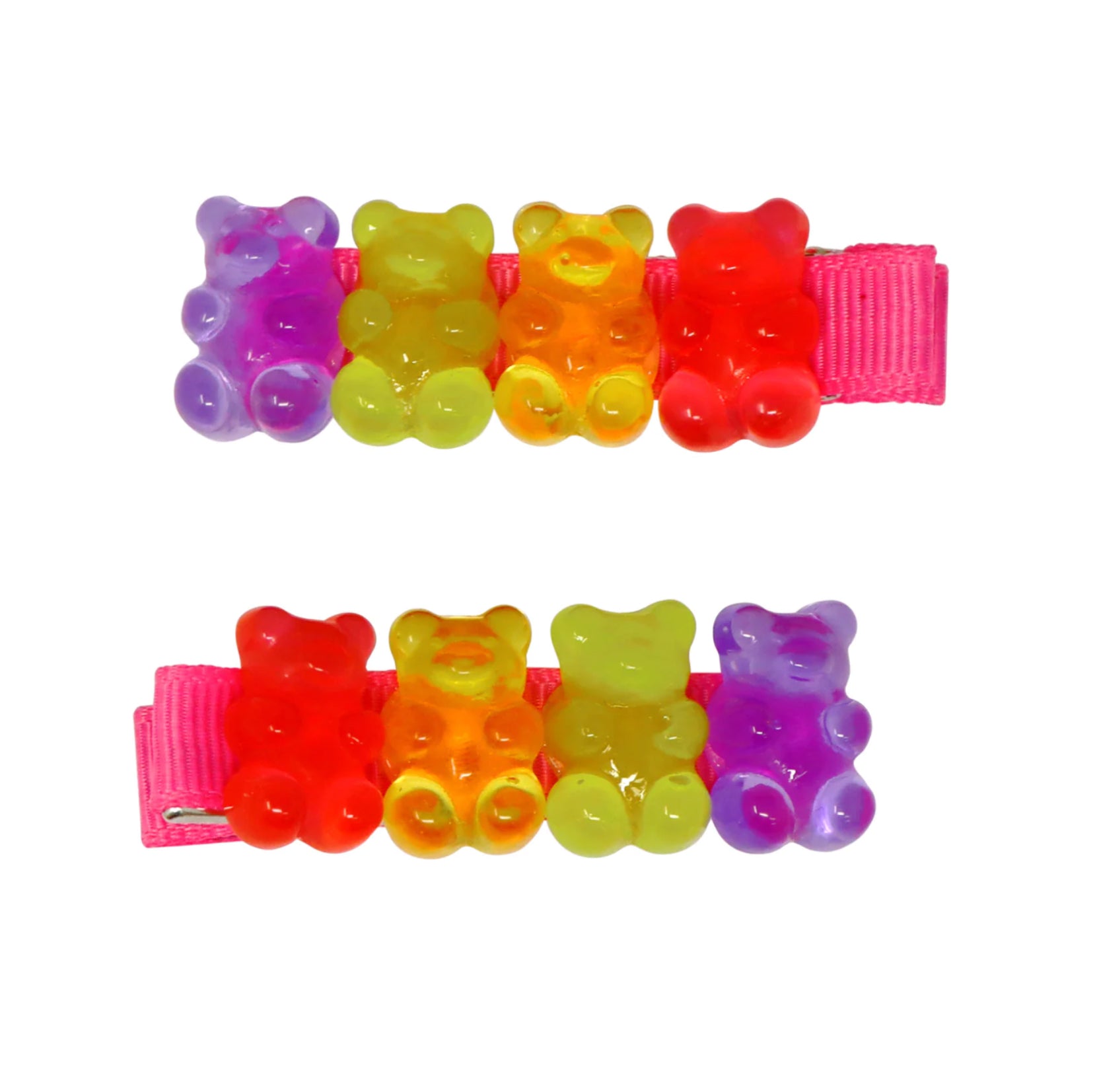 PINK POPPY - GUMMY BEAR HAIR CLIPS