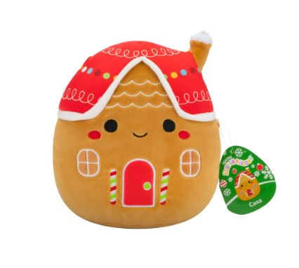 SQUISHMALLOWS - 2024 HOLIDAY ASSORTMENT 7.5 INCH - CASA  THE GINGERBREAD HOUSE