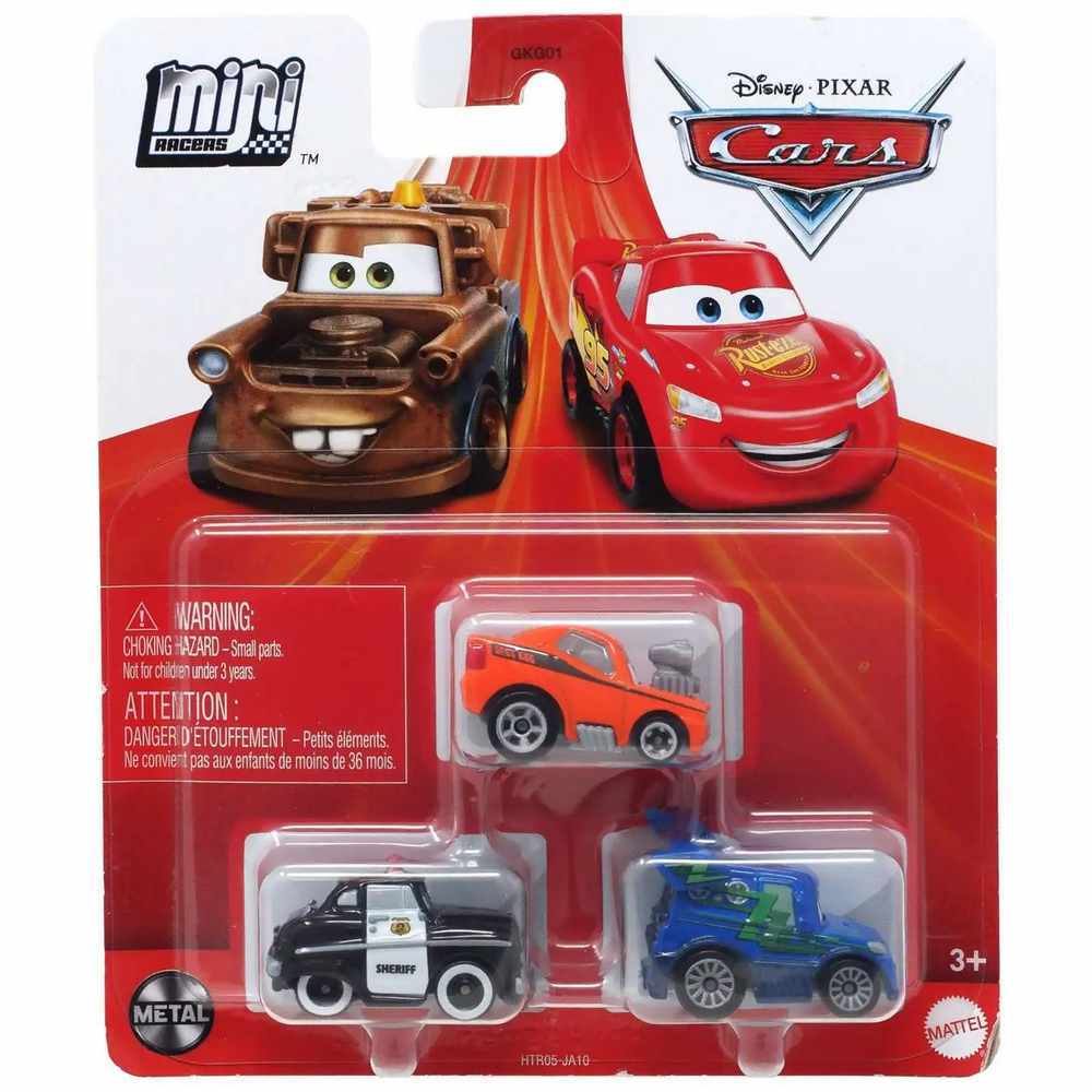 Disney / Pixar Cars On The Road Die Cast Metal Mini  3-Pack