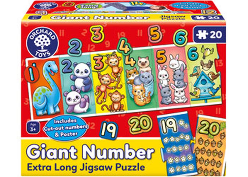 ORCHARD TOYS - GIANT NUMBER EXTRA LONG JIGSAW PUZZLE - Toyworld Frankston